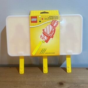 LEGO Minifigure Ice Mold with Red Figure and Yellow Sticks